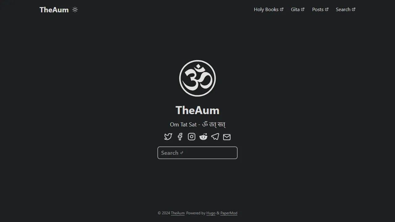 theaum.org - Free REST API for Hindu and Buddhist Texts screenshot