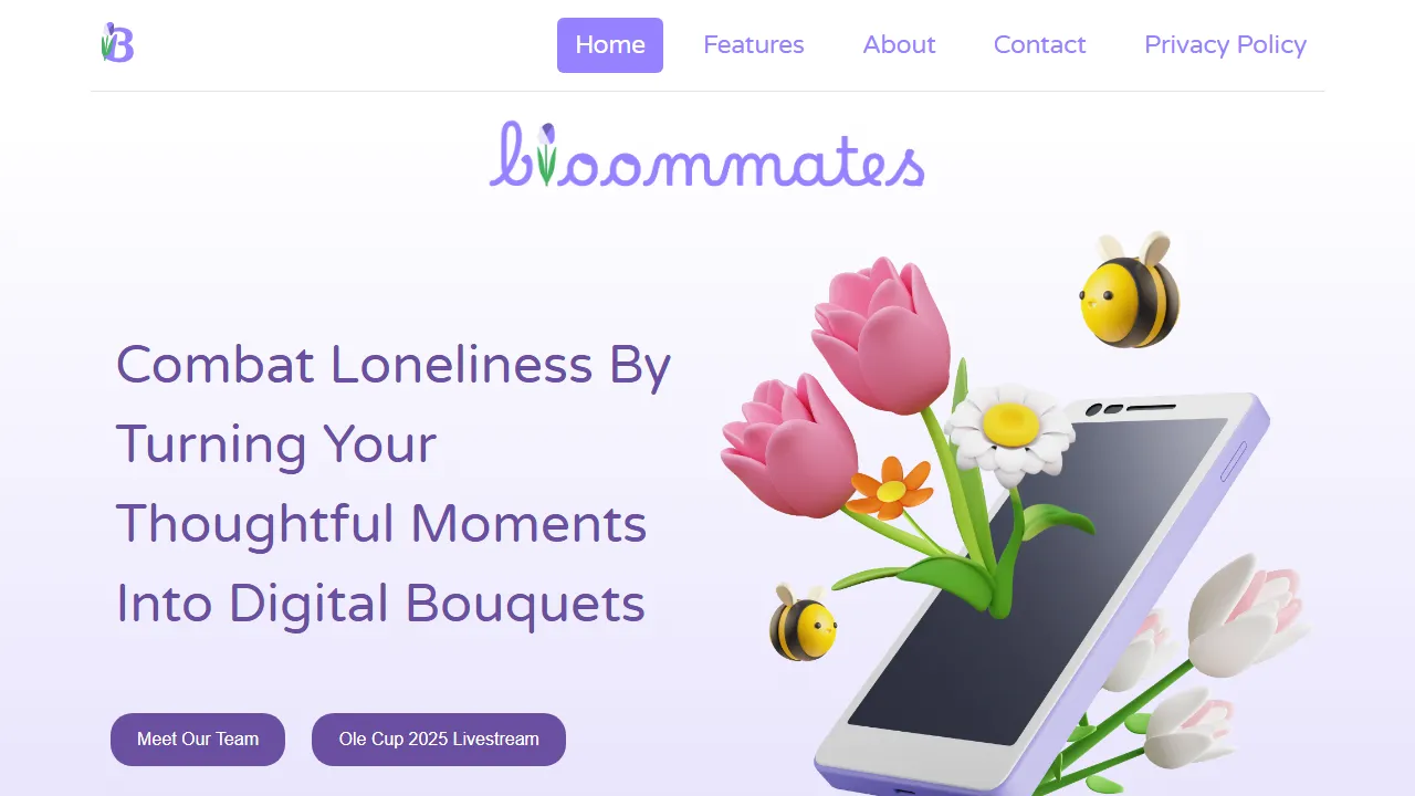 thebloommates.com - Mental Wellness App to Connect with Loved Ones screenshot