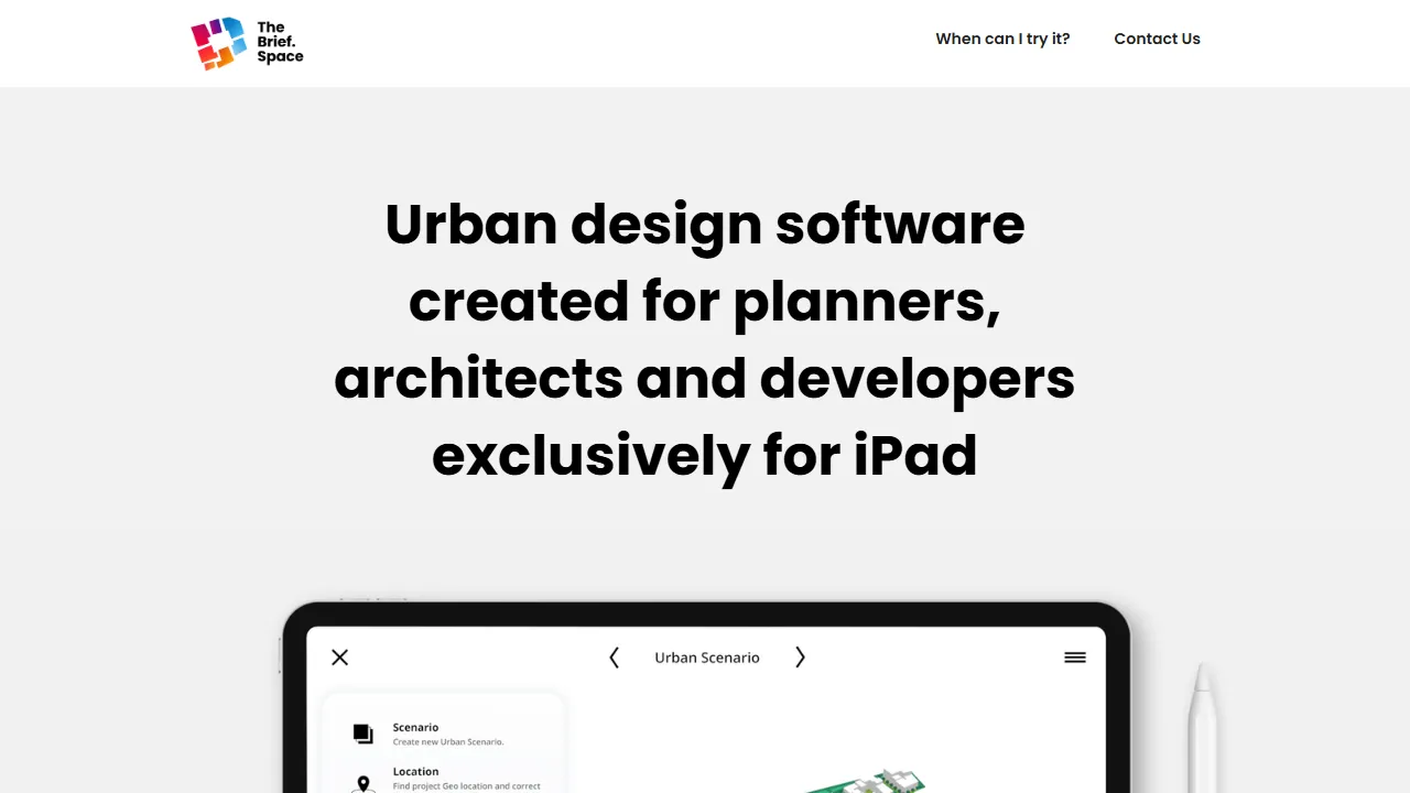 thebrief.space - iPad Urban Design App for City Prototyping screenshot