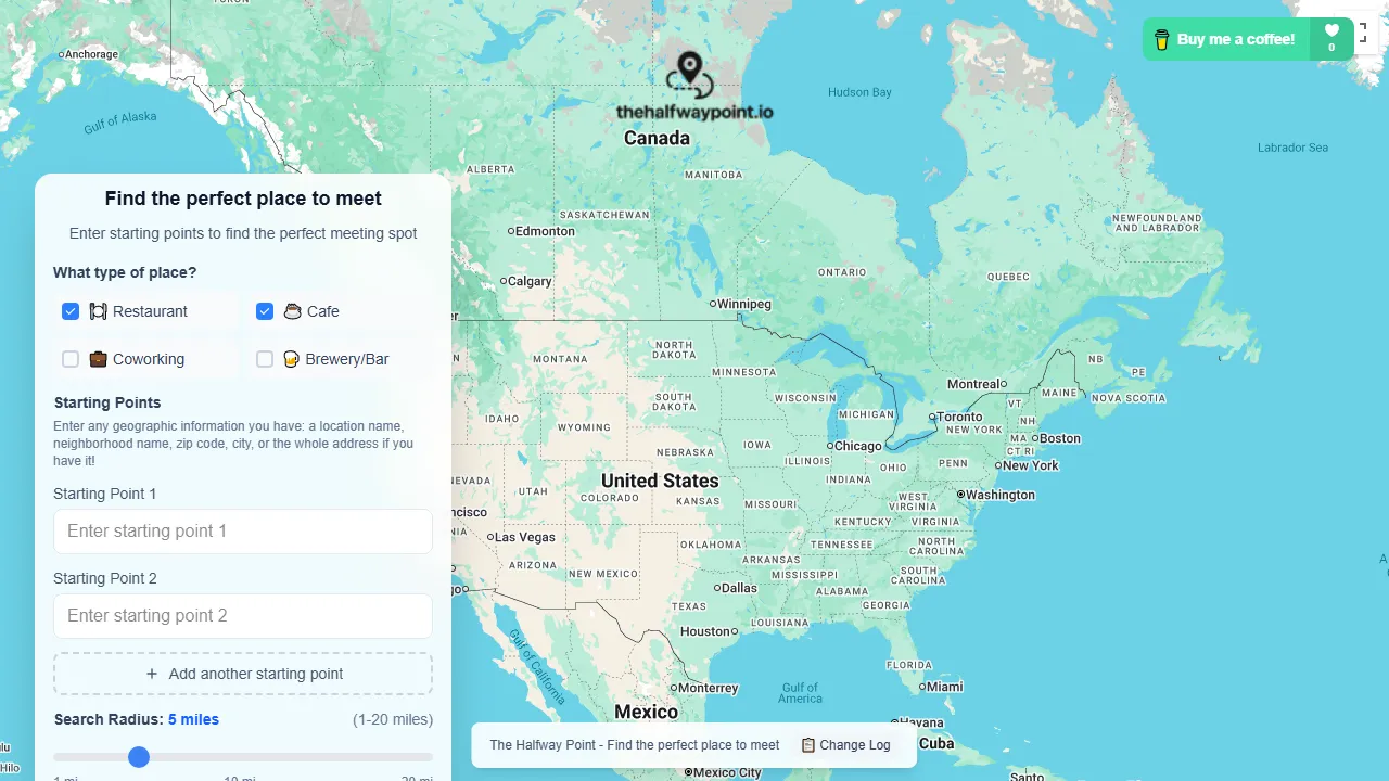thehalfwaypoint.io - Simple Meeting Scheduler for Everyone screenshot