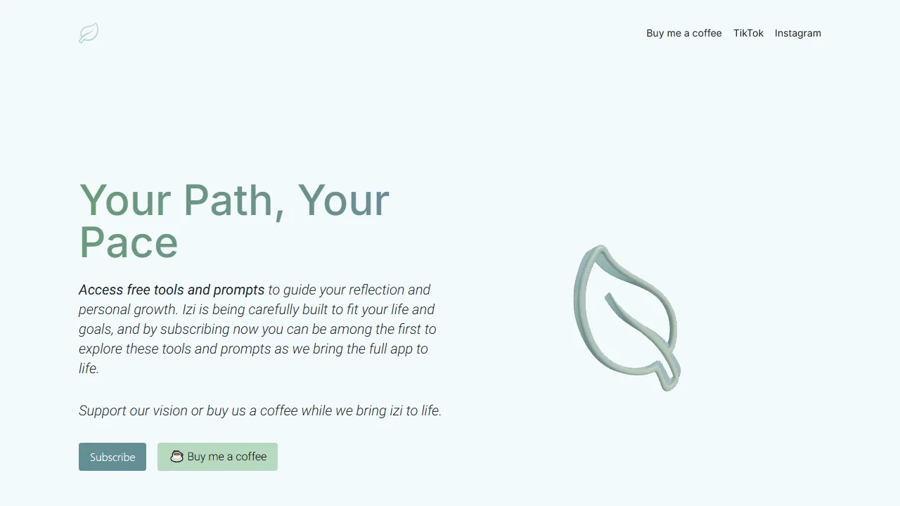 theizi.app - Self Improvement App for Personal Growth screenshot