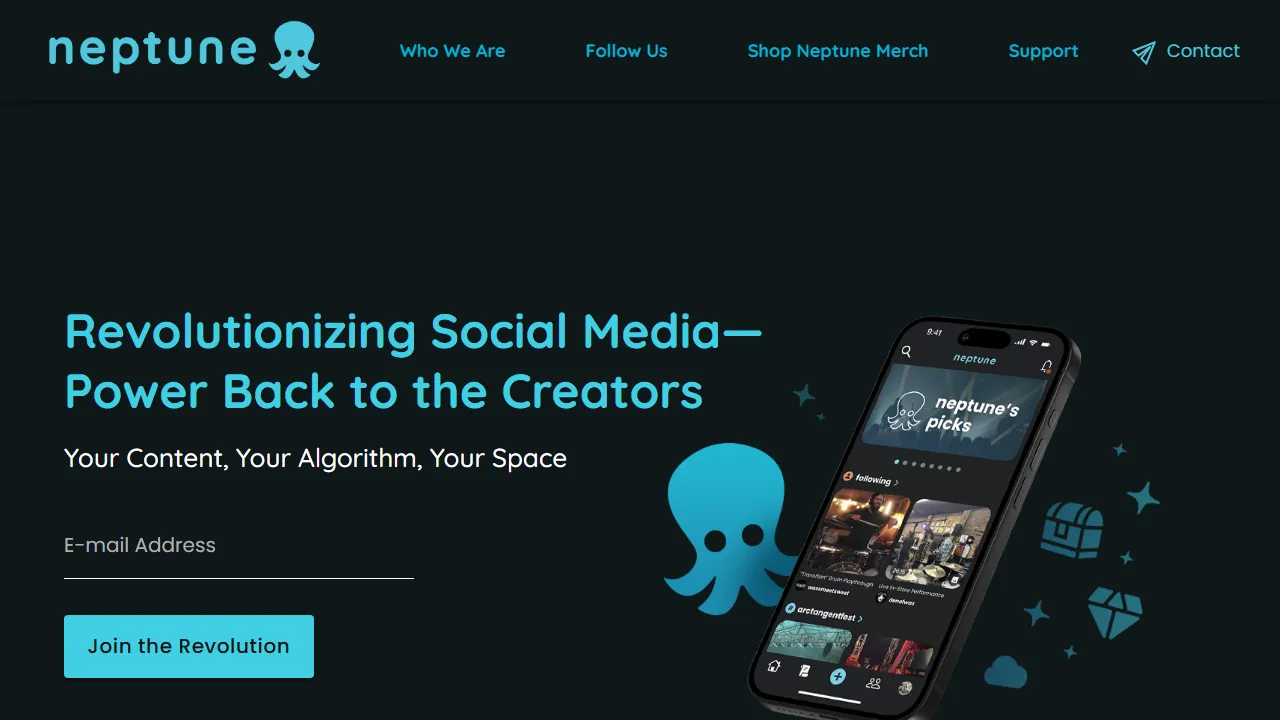 theneptuneapp.com - Social App and More screenshot