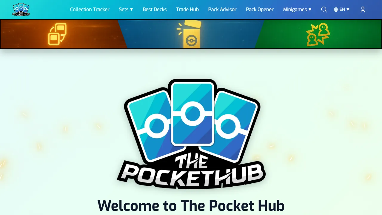 thepockethub.com - Fan-Made Pokémon TCG Card Database screenshot