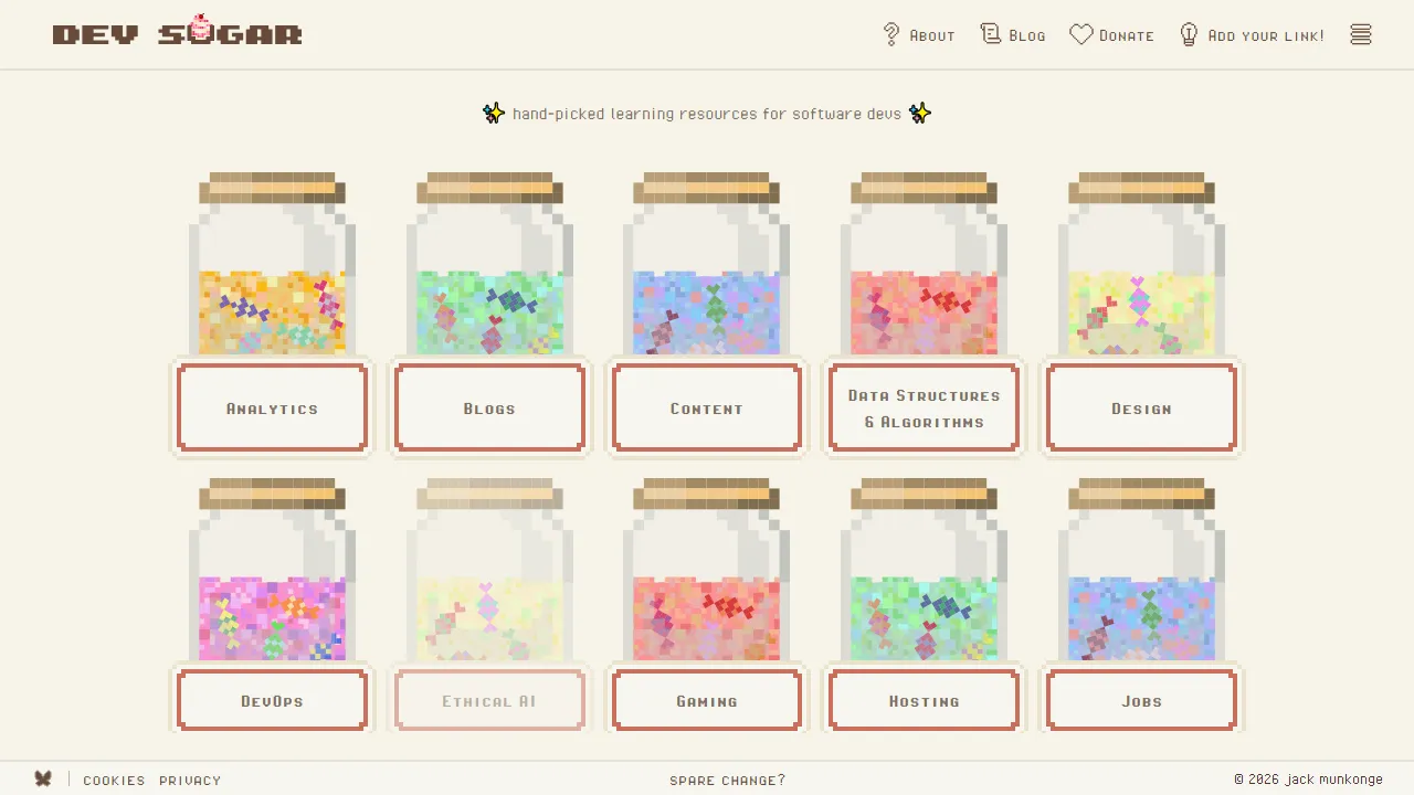 thesugar.dev - UX Design Tests and UI Experiments screenshot