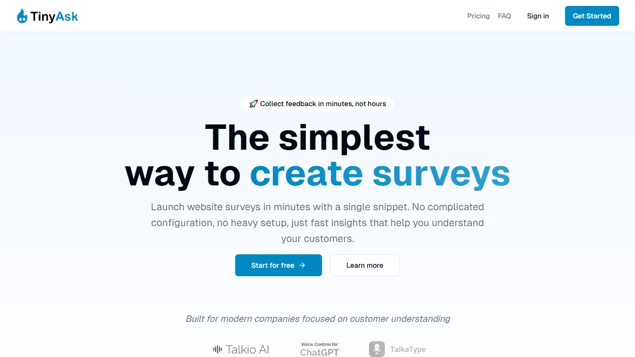 tinyask.co - Simple Q&A Platform to Show Gratitude screenshot