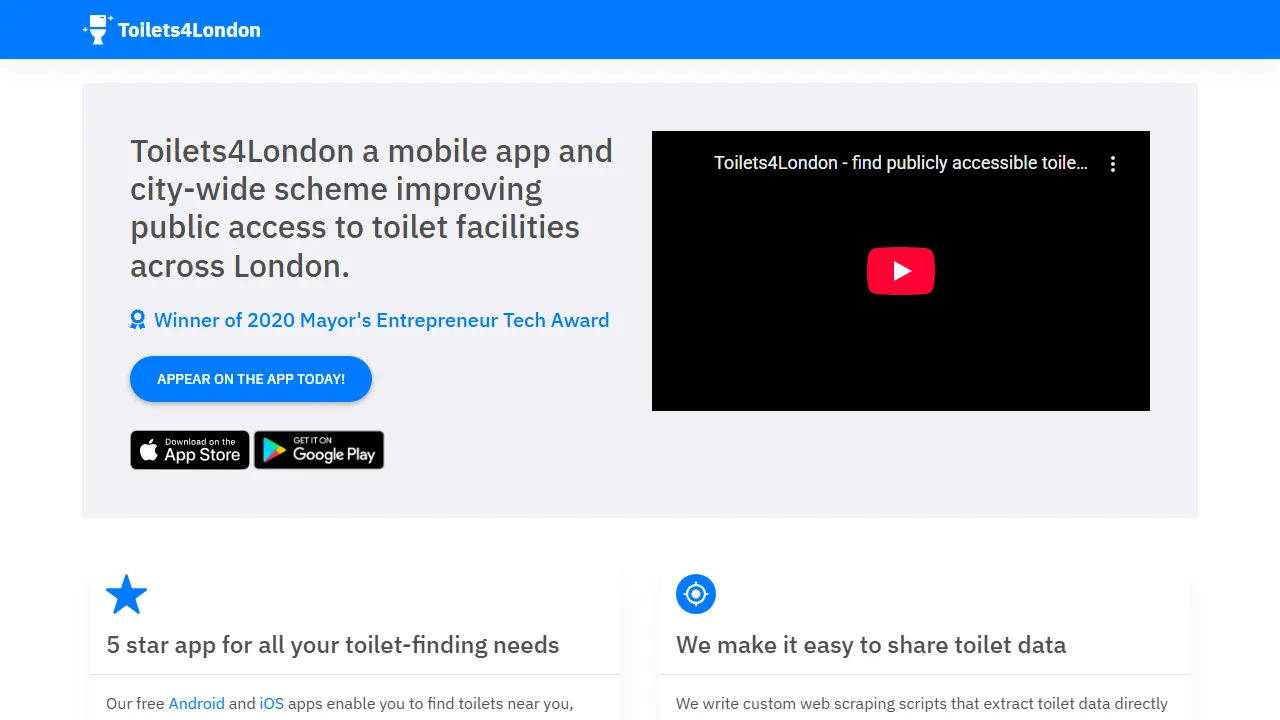 toilets4london.com - Public Toilet Finder App for London screenshot