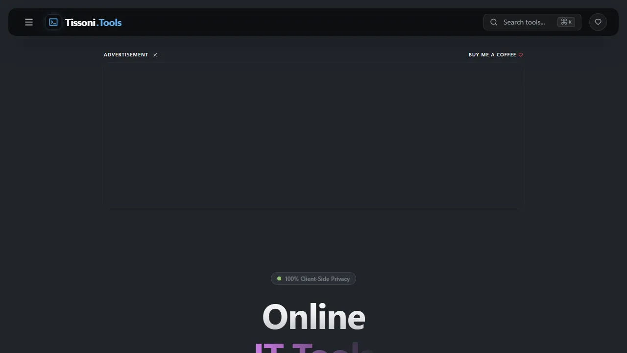 tools.tissoni.com - Linux Development Tools Data Generator Chrome Inspector screenshot
