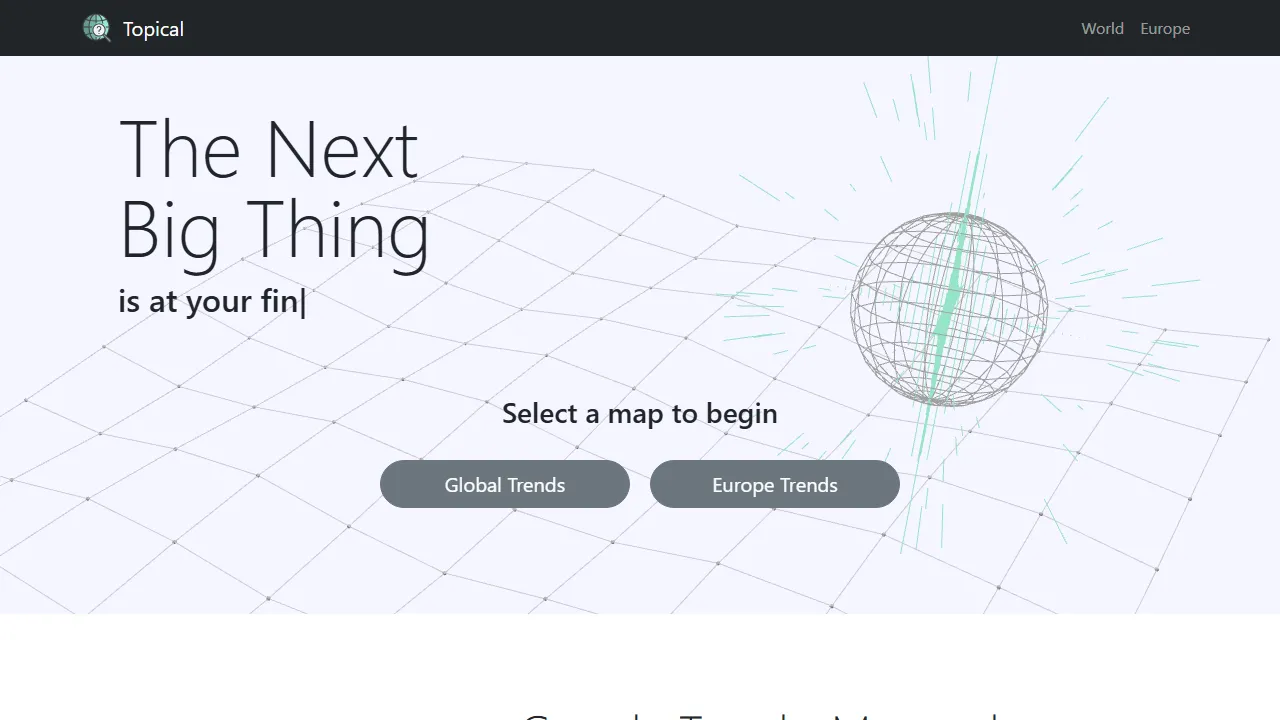 topical.today - Search Trend Visualization Tool screenshot
