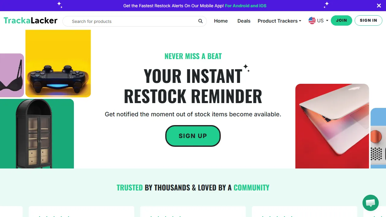 trackalacker.com - Product Tracking Software Project screenshot