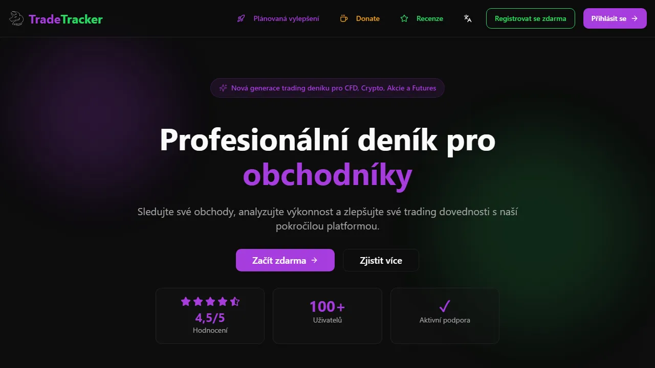 trade-tracker.co - Trading Journal for Disciplined Traders screenshot