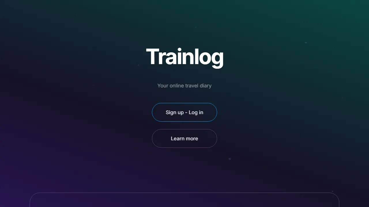 trainlog.me - Support the Trip Log Website screenshot