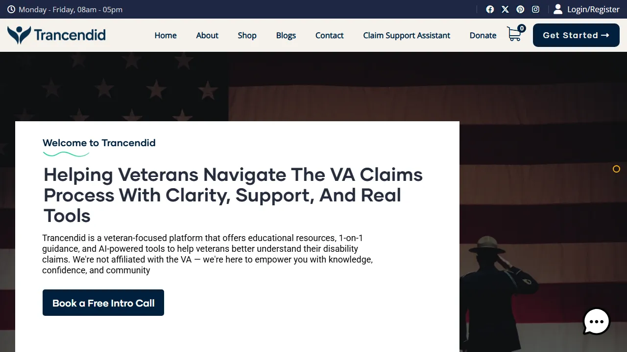trancendid.com - AI Assistant for Claim Preparation screenshot