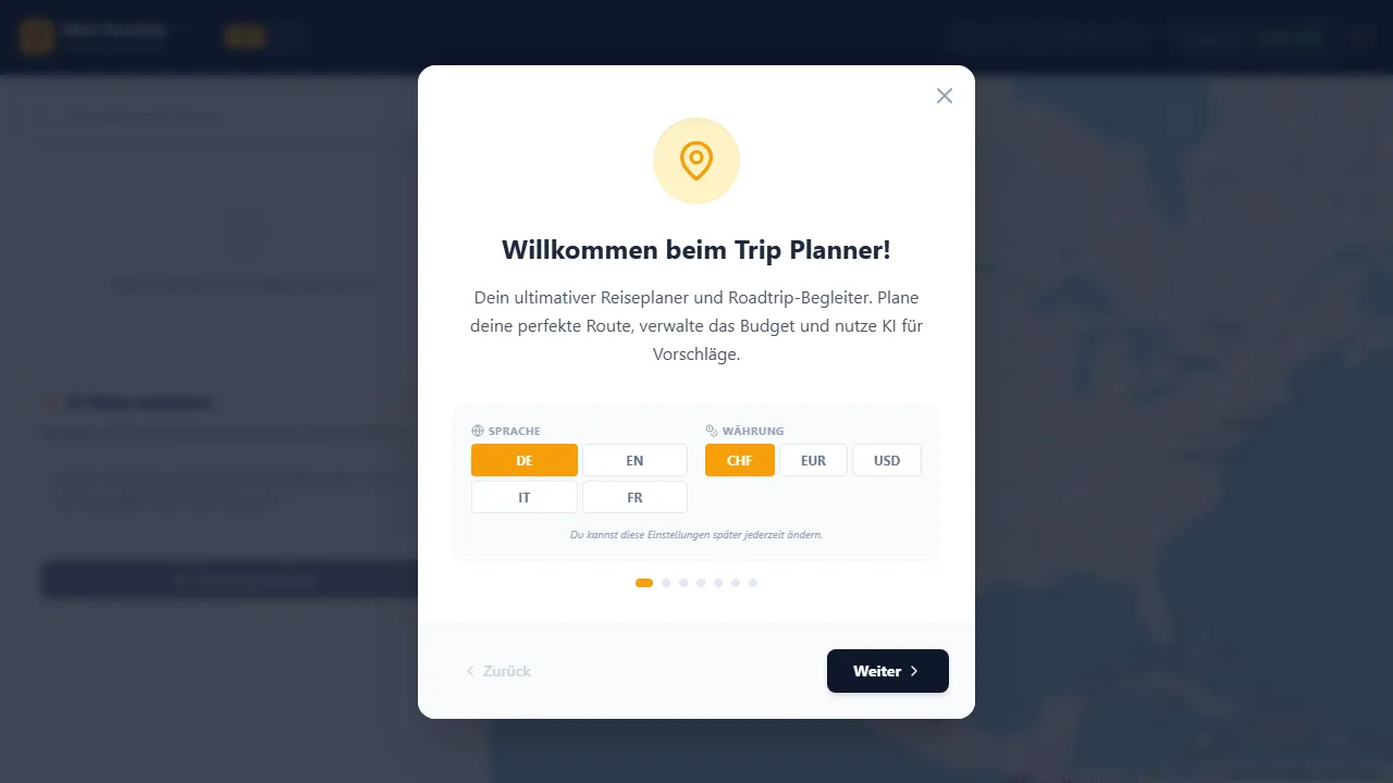 trip-planner.rock-solutions.ch - Trip and Journey Planner Application screenshot