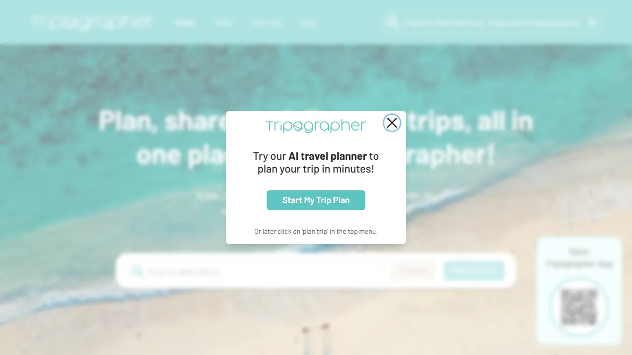 tripographer.com - Travel Itinerary Planner Template to Plan My Trip screenshot