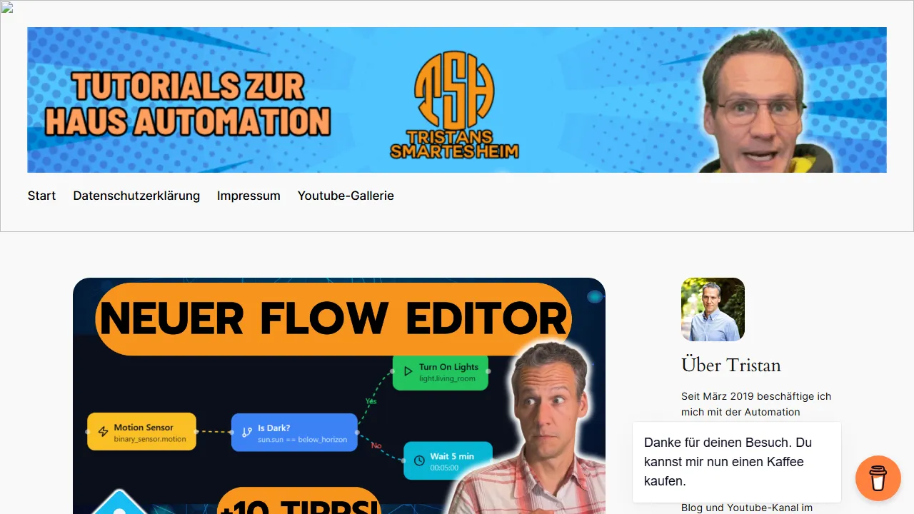 tristans-smartes-heim.de - Smart Home Automation Guides and Reviews screenshot
