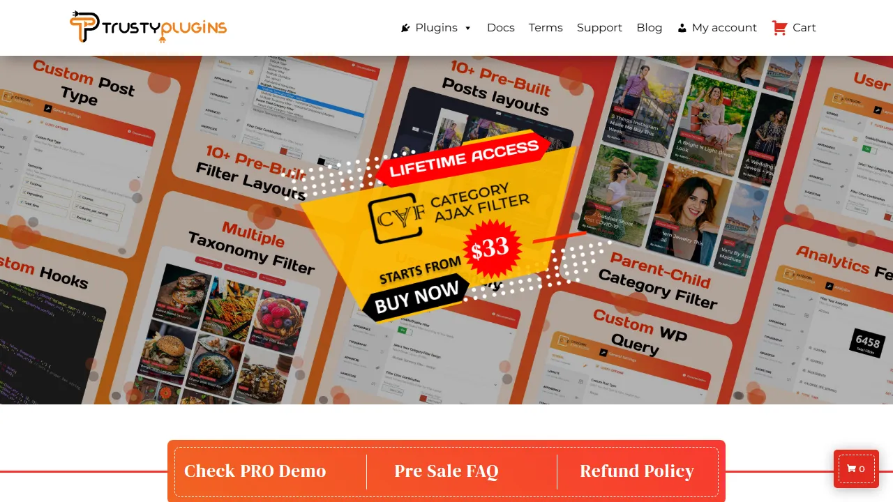 trustyplugins.com - WordPress Plugins For Sale screenshot