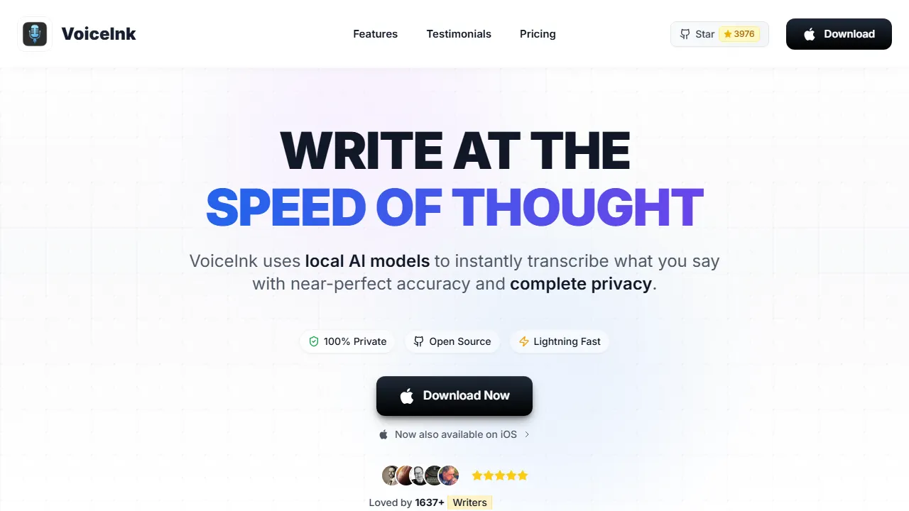 tryvoiceink.com - Audio Recorder Online - Sound Recording Tool screenshot