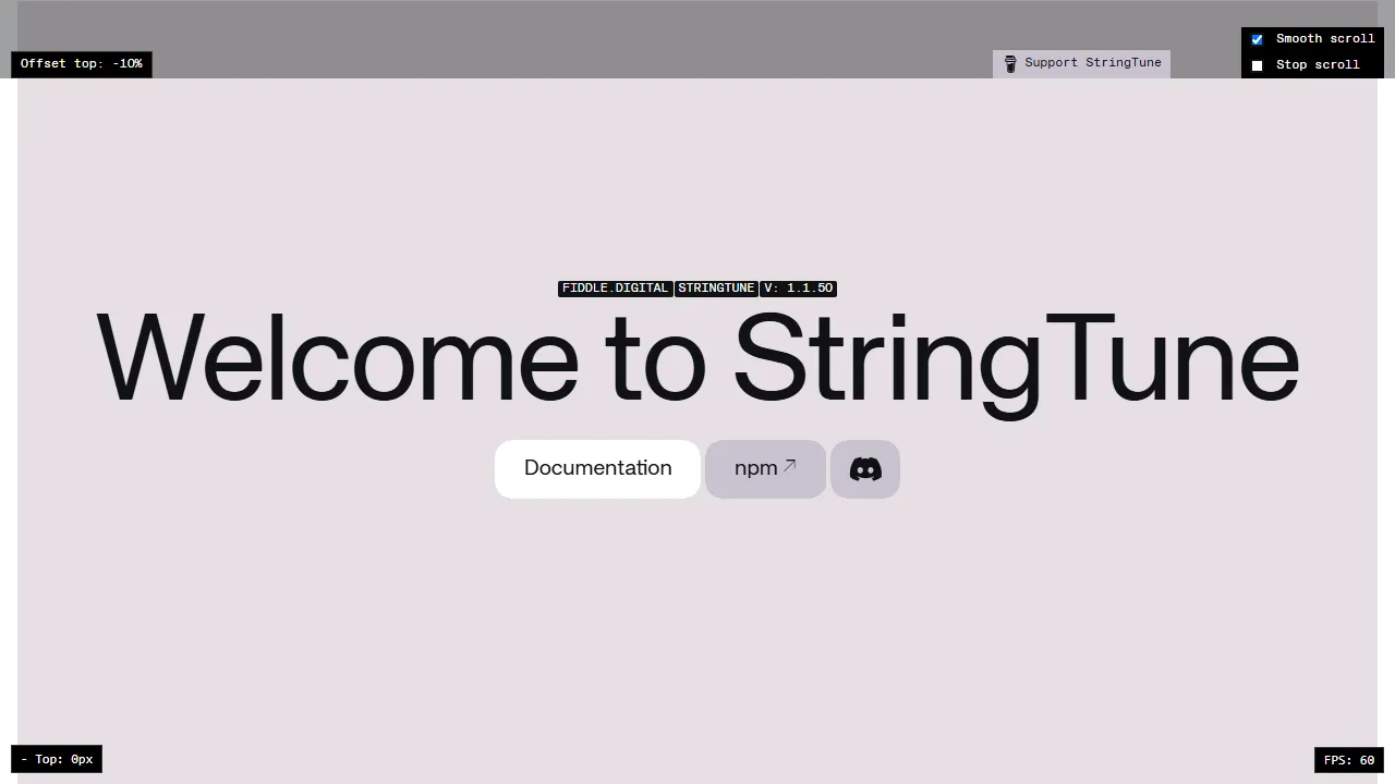 tune-demo.fiddle.digital - Open Source JavaScript Library for Developers screenshot