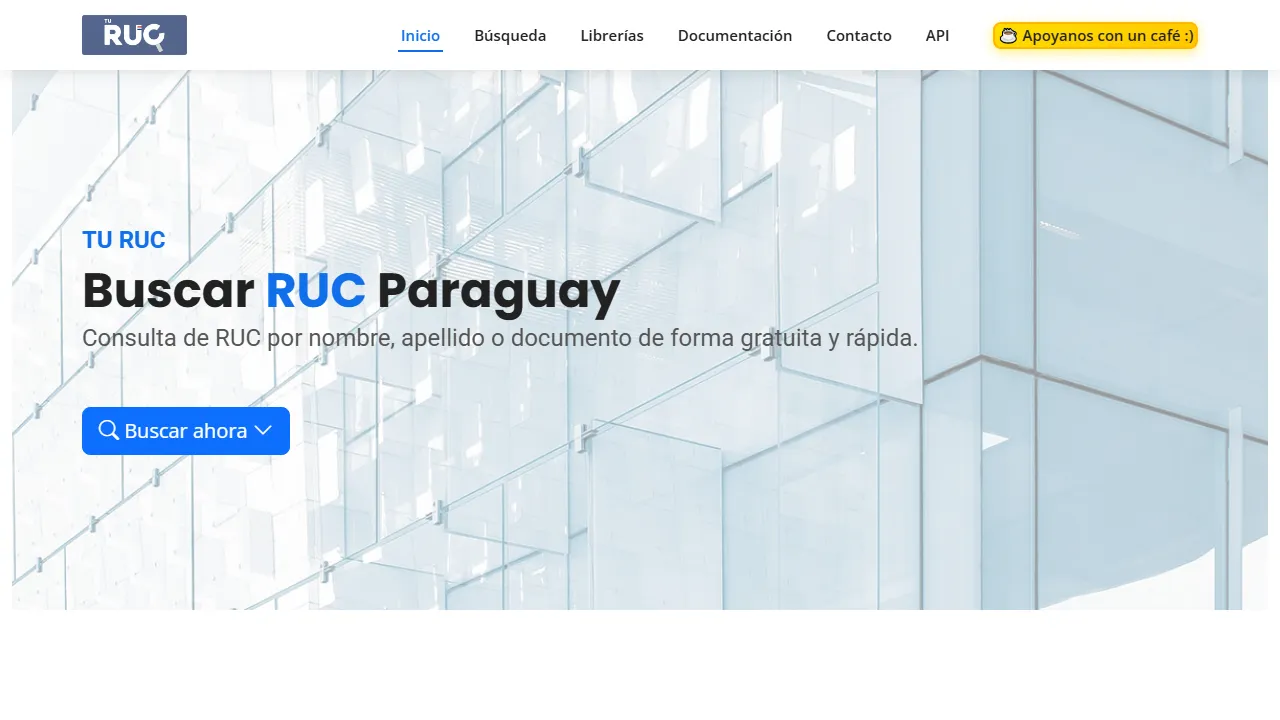 turuc.com.py - Check Company Details and Corporate Database screenshot