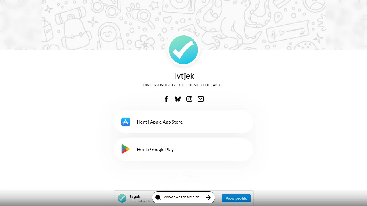 tvtjek.com - Danish TV Guide for Android and iOS screenshot