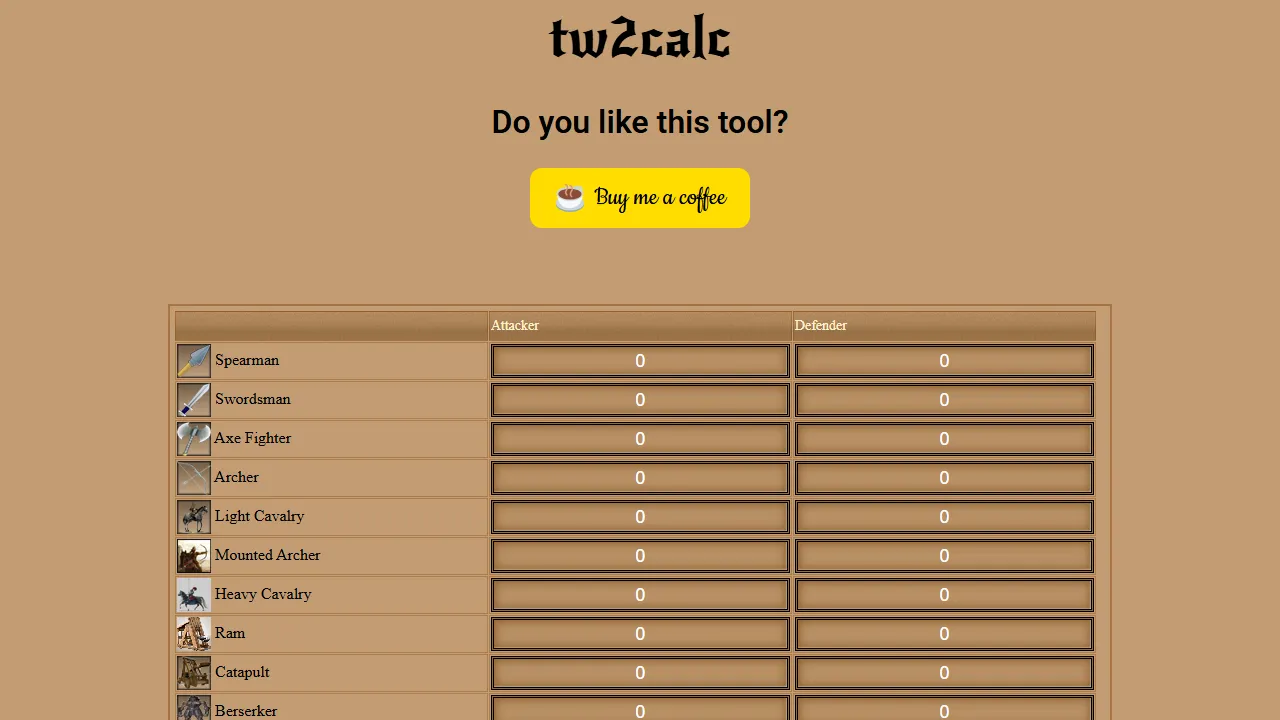 tw2calc.com - Game Calculator Online. Desmos and Forge Calculators screenshot