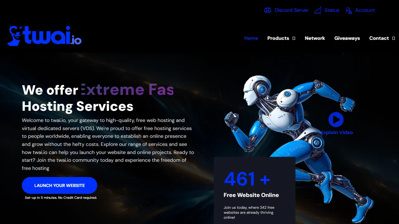 twai.io - Tech Support Donation System for Server Usage screenshot