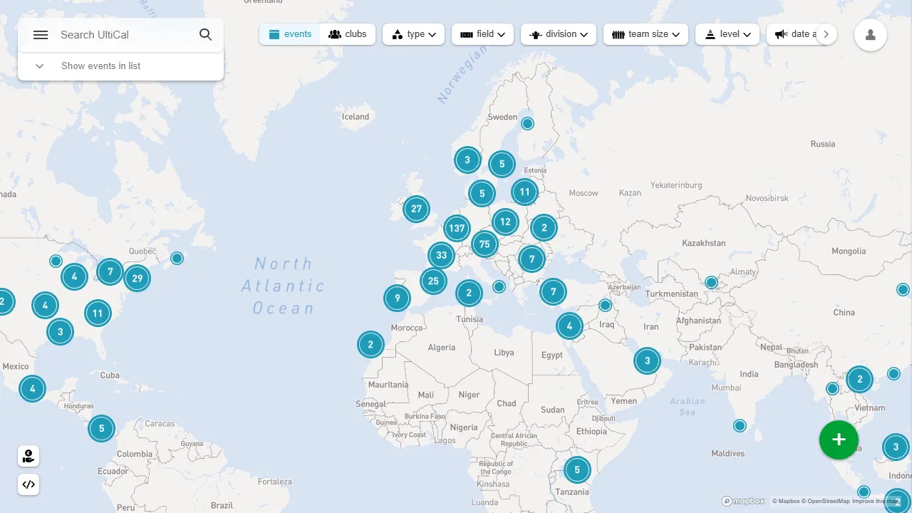 ultical.com - Event and Club Finder for Enthusiasts screenshot