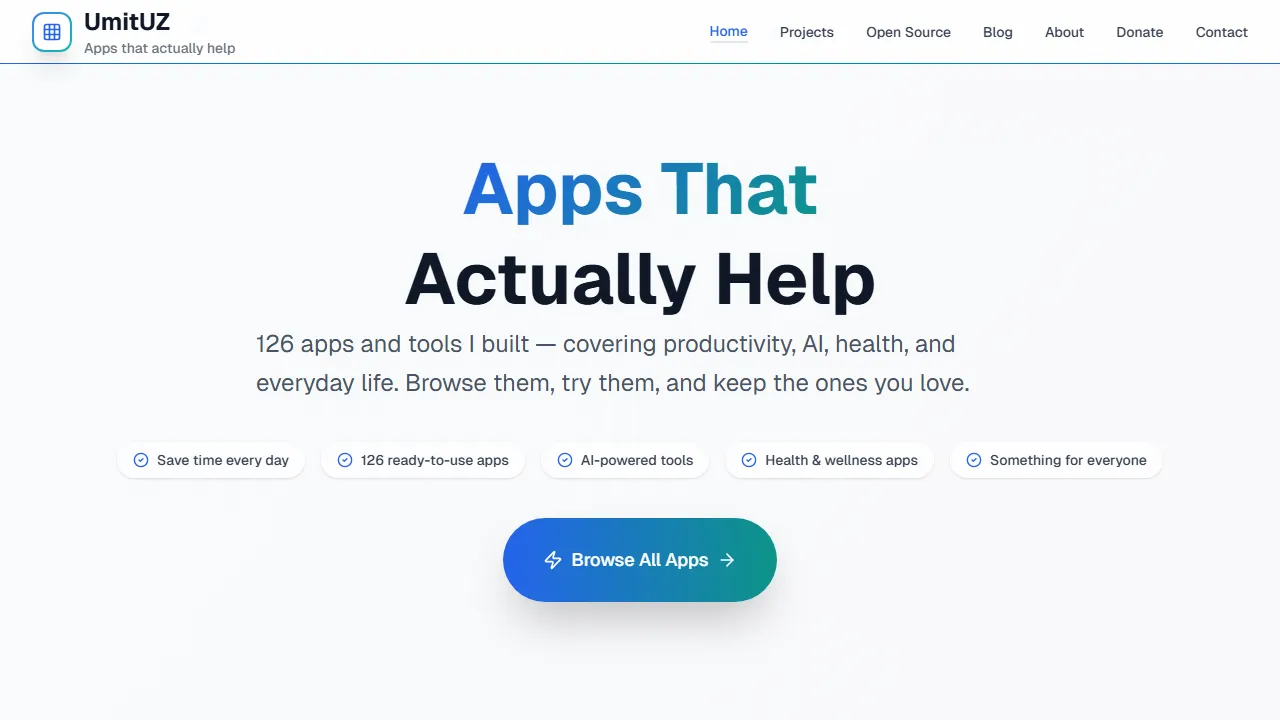 umituz.com - Free Android Utilities App - Ad Free screenshot
