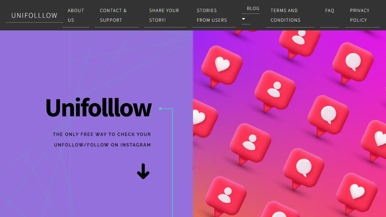 unifolllow.com - Free Instagram Unfollow and Follower Tracker screenshot