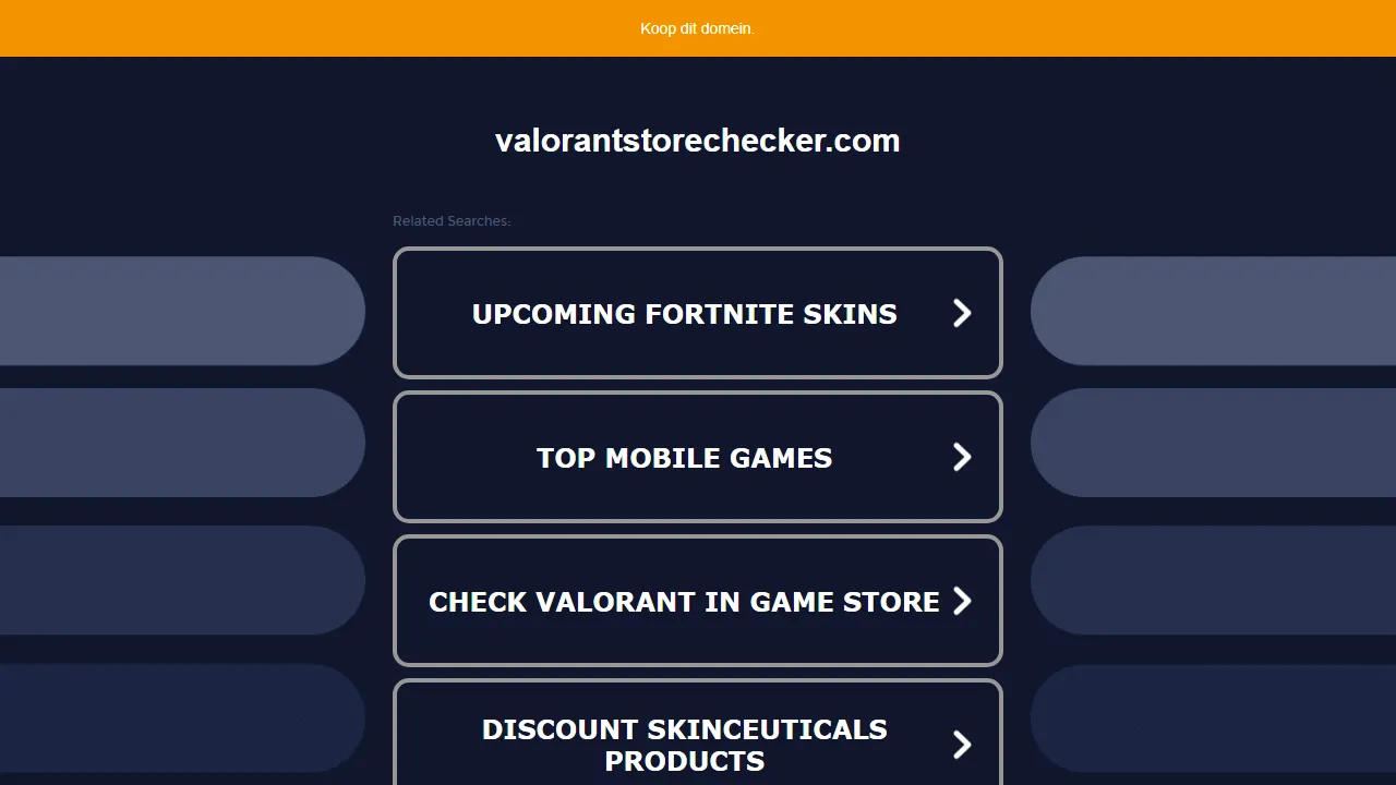 valorantstorechecker.com - Website Hosting and Maintenance screenshot
