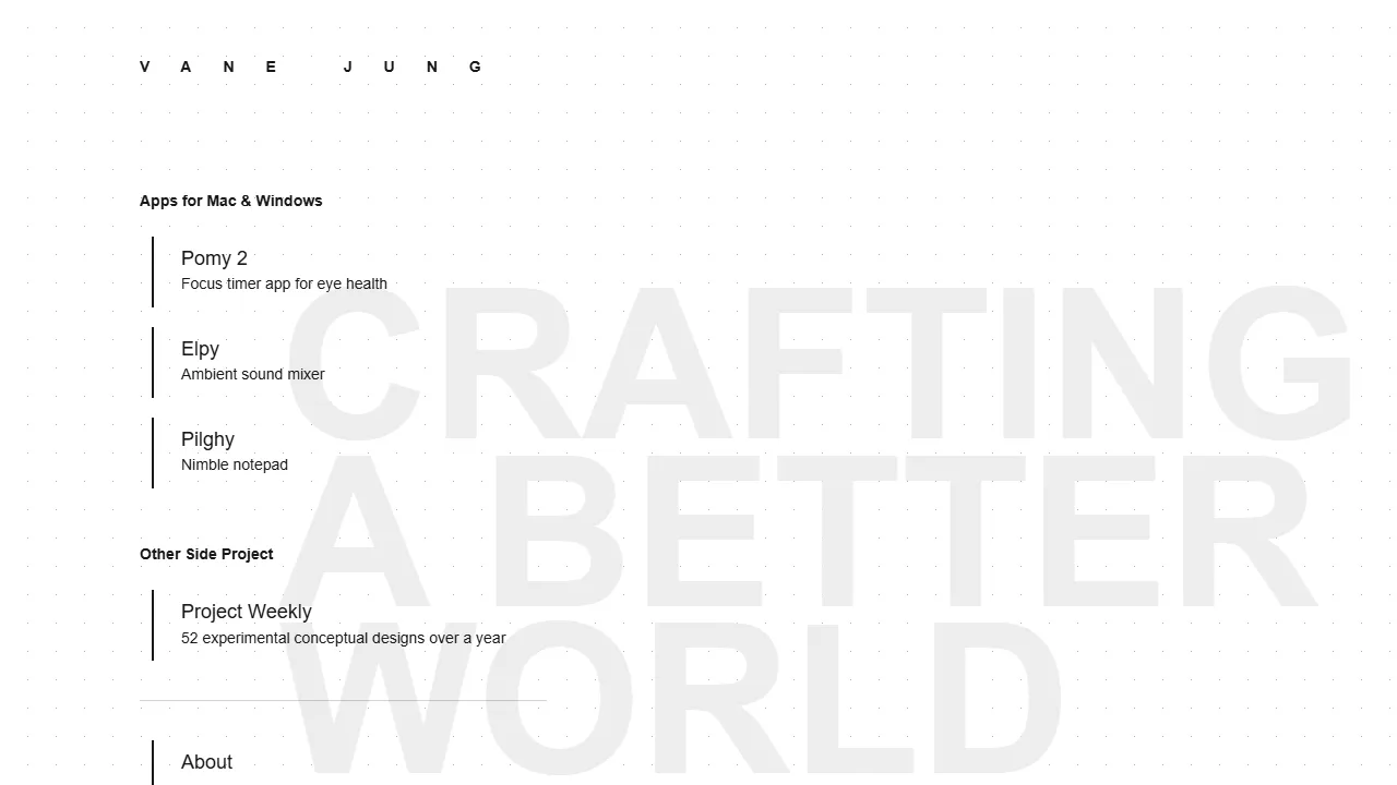vanejung.com - Support App Development with a Coffee screenshot