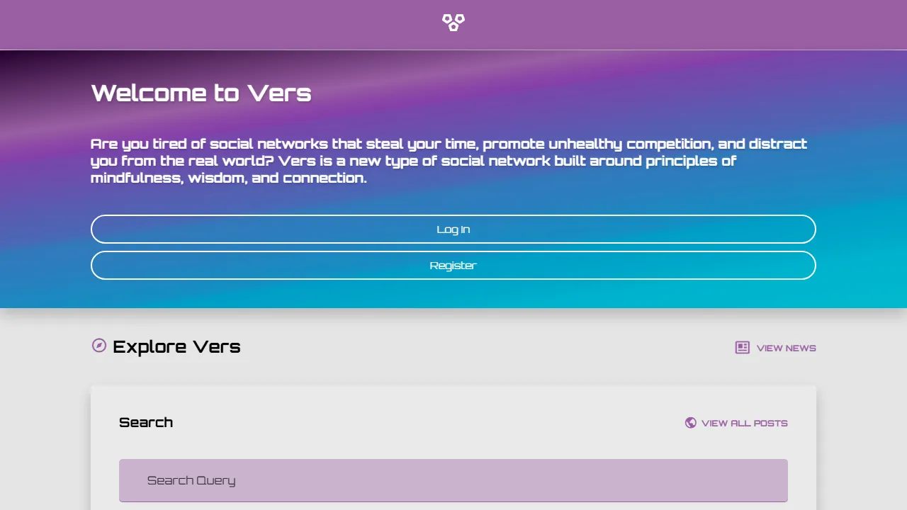 vers.social - Next Generation Social Network Platform screenshot