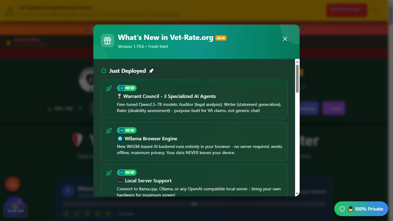 vet-rate.org - Online Resource Directory for Veterans screenshot