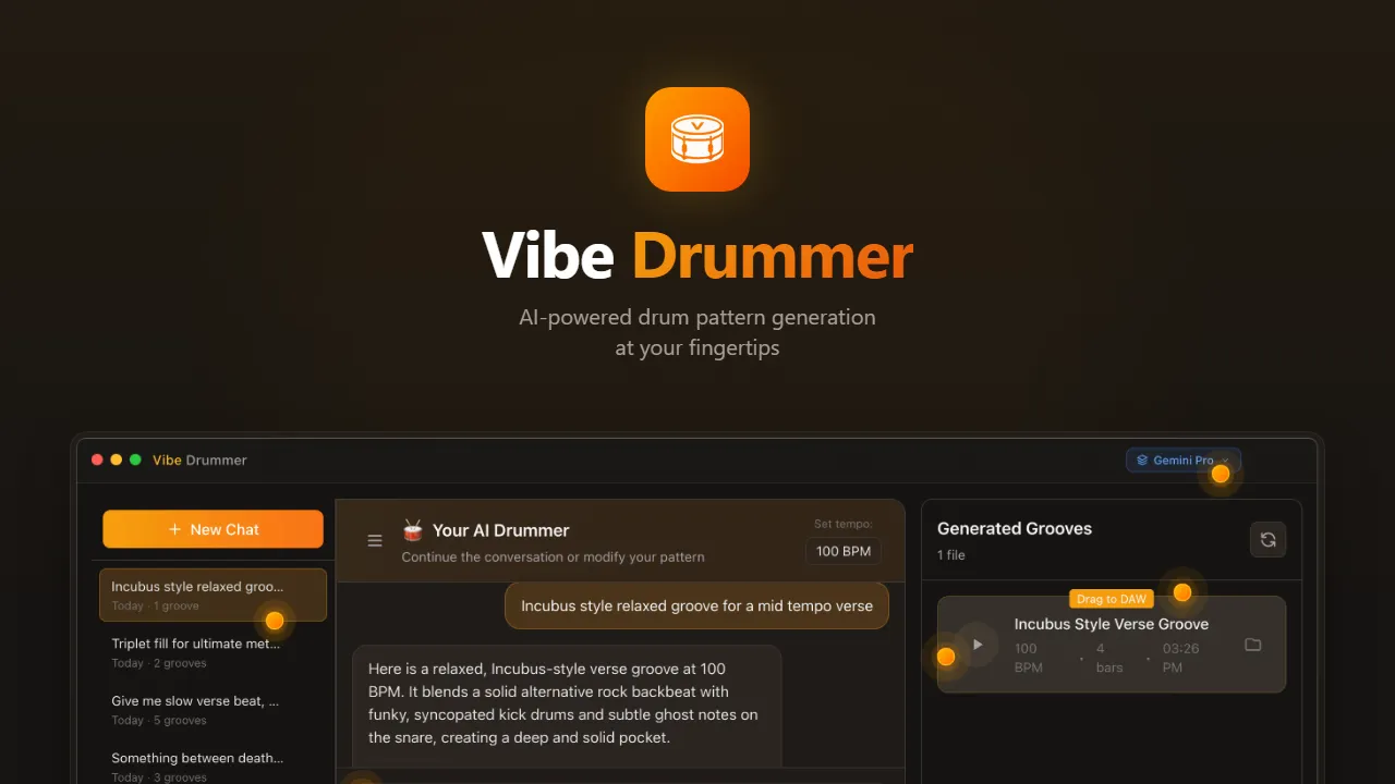 vibedrummer.app - Free Music Creation Software screenshot