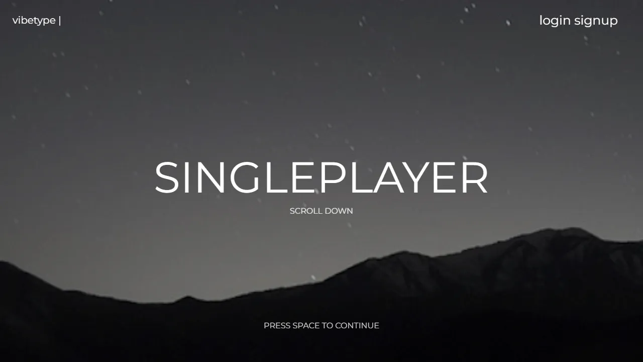 vibetype.net - Minimalist Typing Platform for Comfortable Typing screenshot