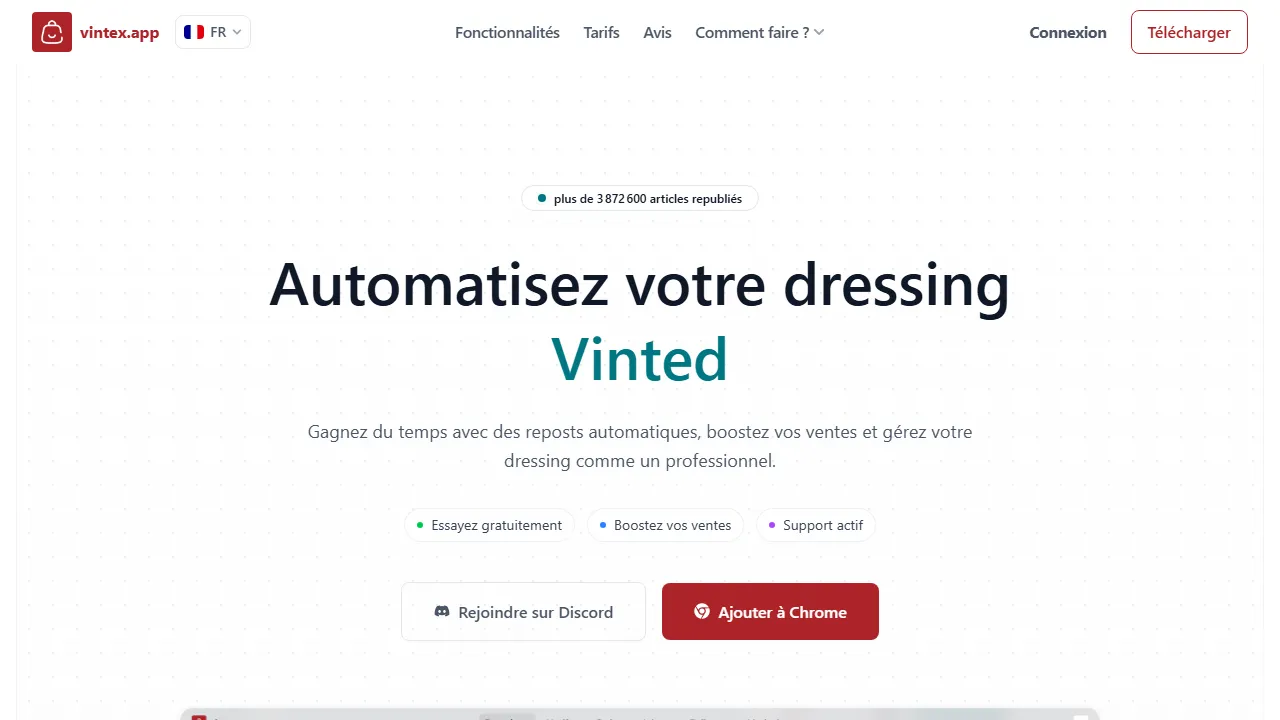 vintex.app - Ecommerce Automation Tool For Sales Growth screenshot