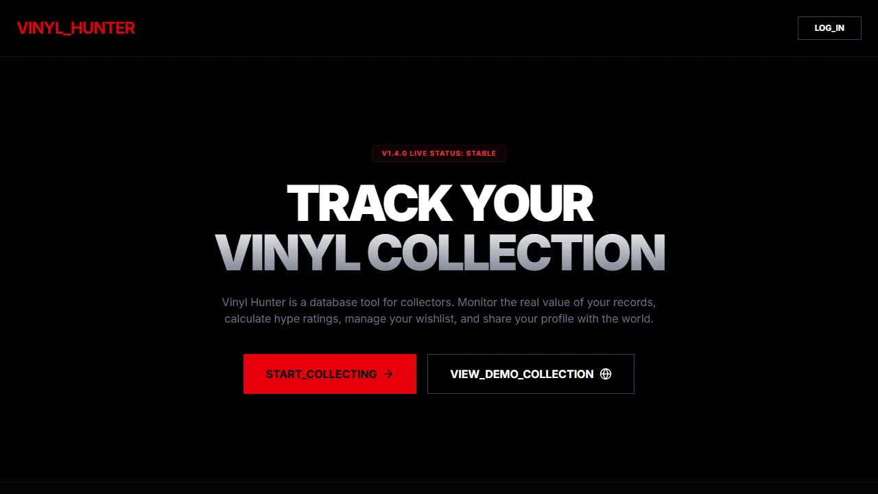 vinylhunter.eu - Online Vinyl DB for Record Collectors screenshot