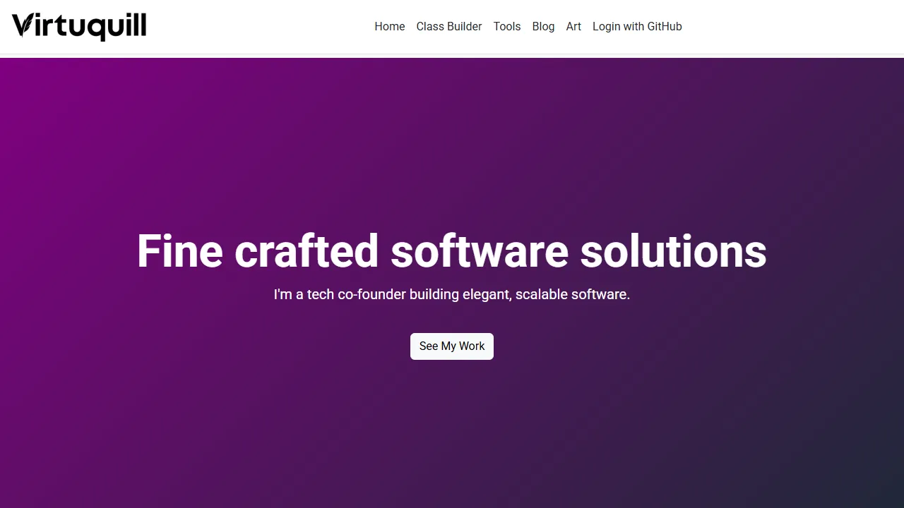 virtuquill.com - Developer Tools and Software Solutions screenshot