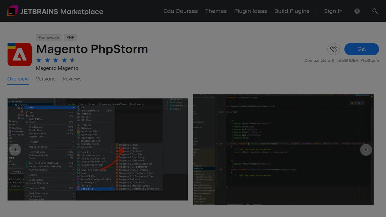 Vitalii Boiko - Magento 2 IntelliJ Plugin for PHPStorm IDE screenshot