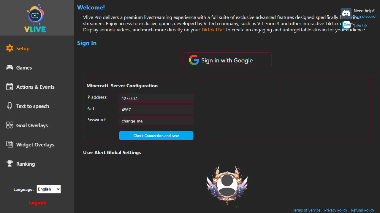 vliveapp.com - TikTok Livestreaming Tools For Interactive Games screenshot
