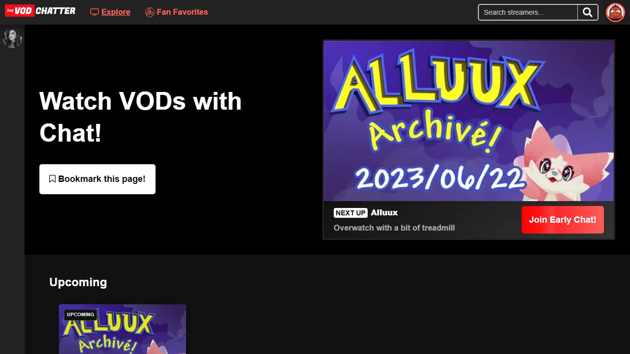 vodchatter.com - Streaming Community Platform for Wellness Days screenshot
