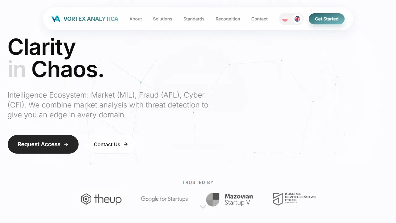 vortexanalytica.com - Analyze Market Data with Actionable Intelligence screenshot