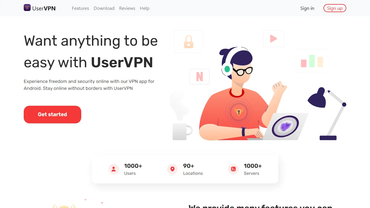 vpn.udfsoft.com - VPN Service Buy Me Coffee screenshot