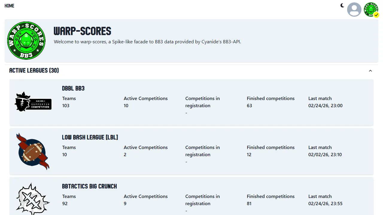 arp-scores.net - NFL Game Tracker and Live Score Updates screenshot