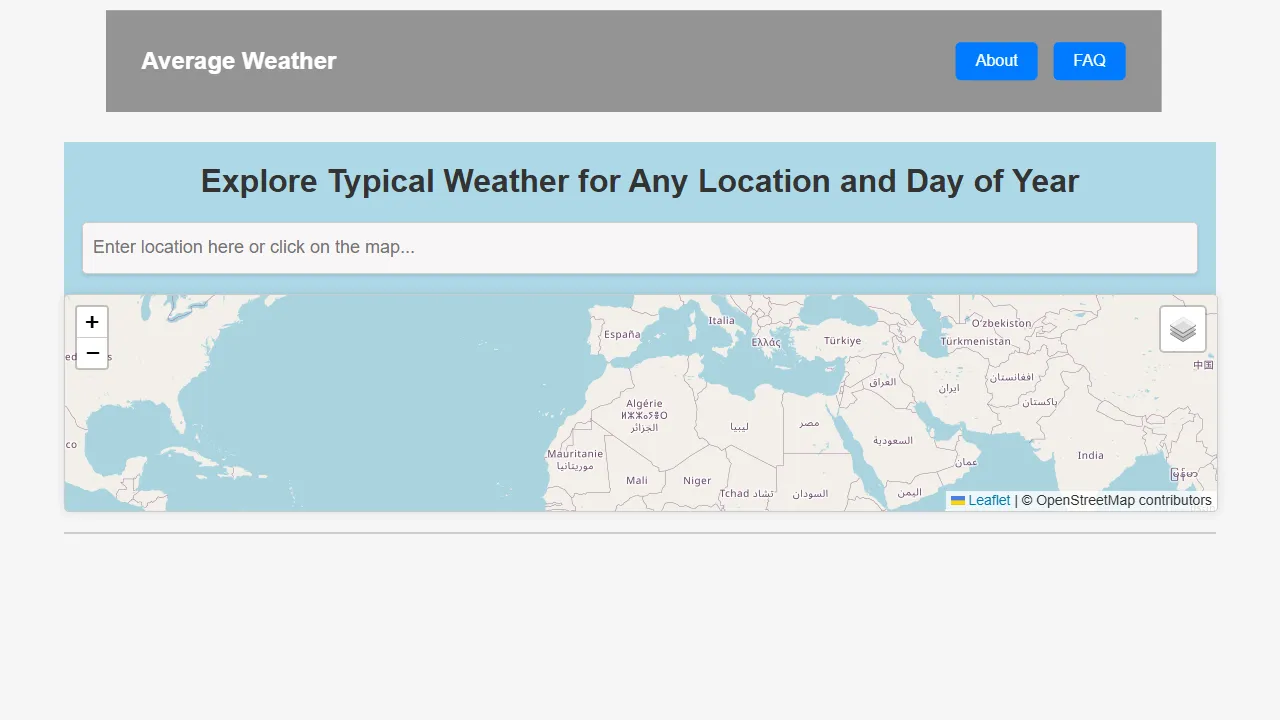 eather-average.com - Radar Rainfall Data and Barometric Weather Forecasts screenshot