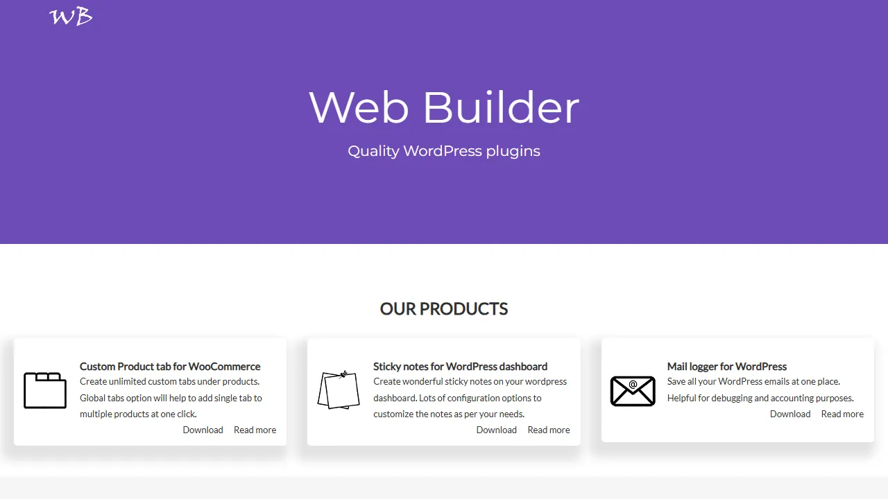 ebbuilder143.com - WooCommerce Plugins Elementor Pro WordPress Tools screenshot