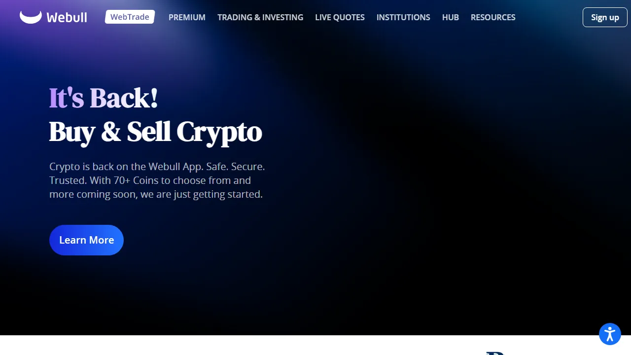 webull.com - Stocks, Options, and ETFs Trading Platform screenshot