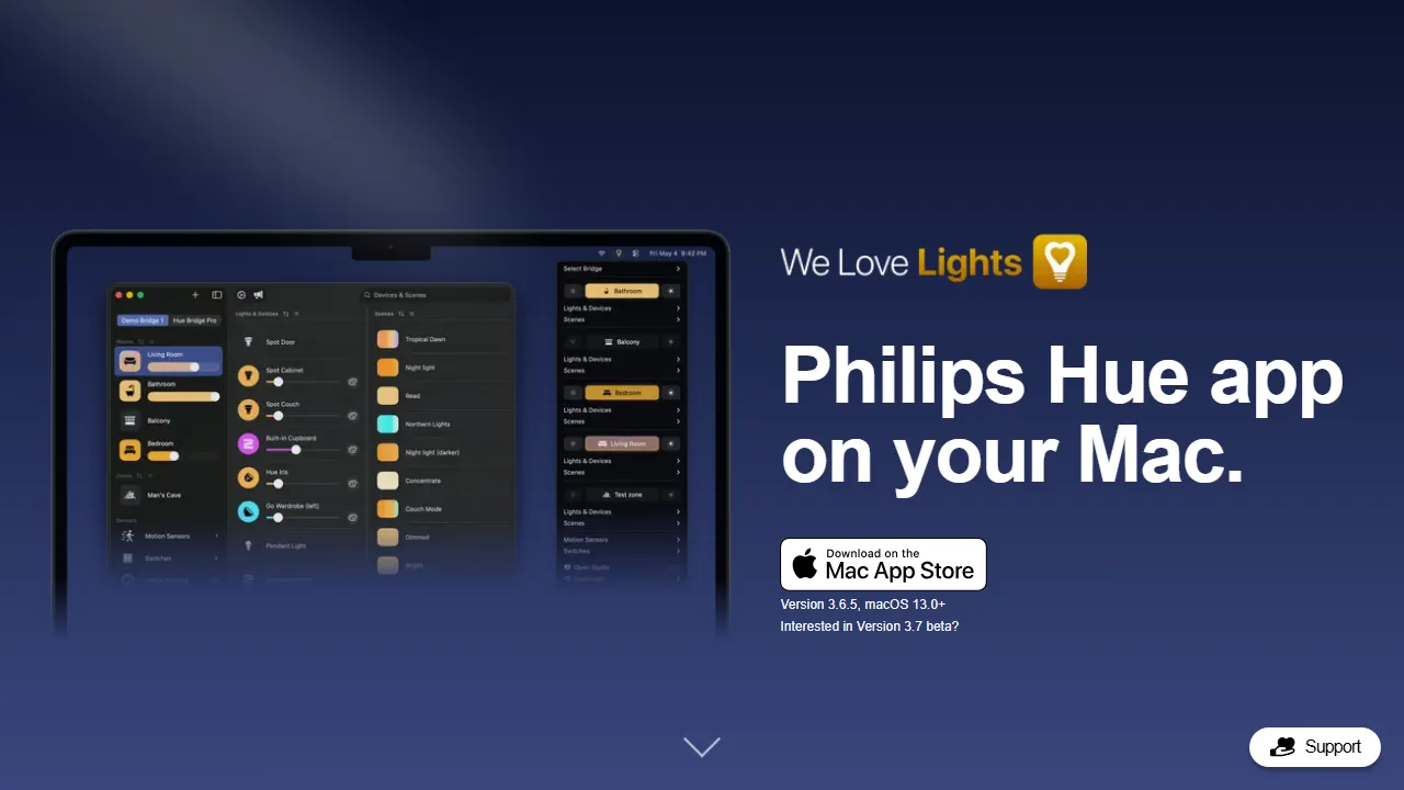 elovelights.app - macOS App for Ambient Lighting screenshot