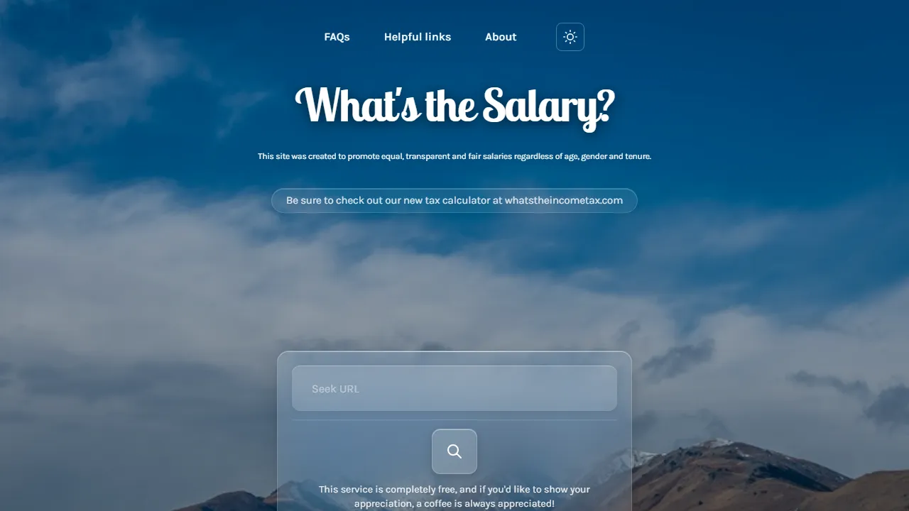 hatsthesalary.com - Salary Transparency Tool for Job Seekers screenshot