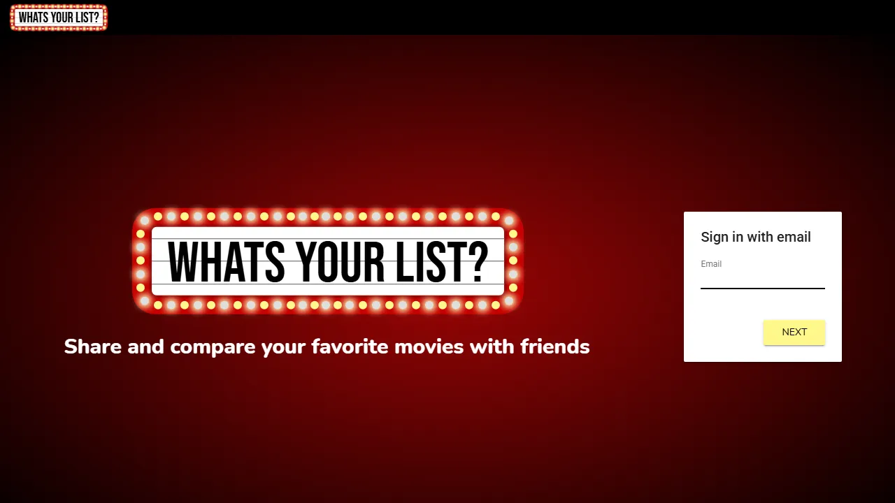hatsyourlist.com - Movie List Platform for Streaming Sites screenshot